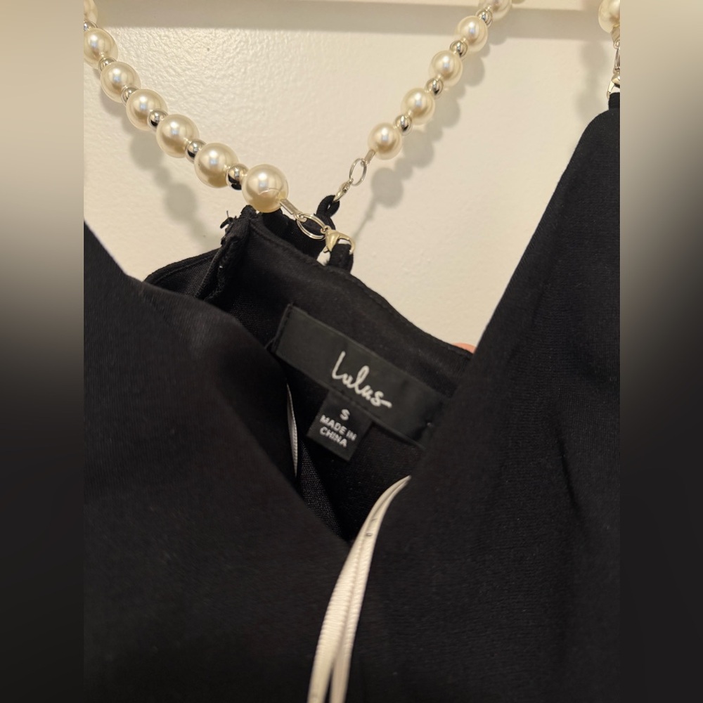 Lulus Bodycon Dress with Pearl Straps